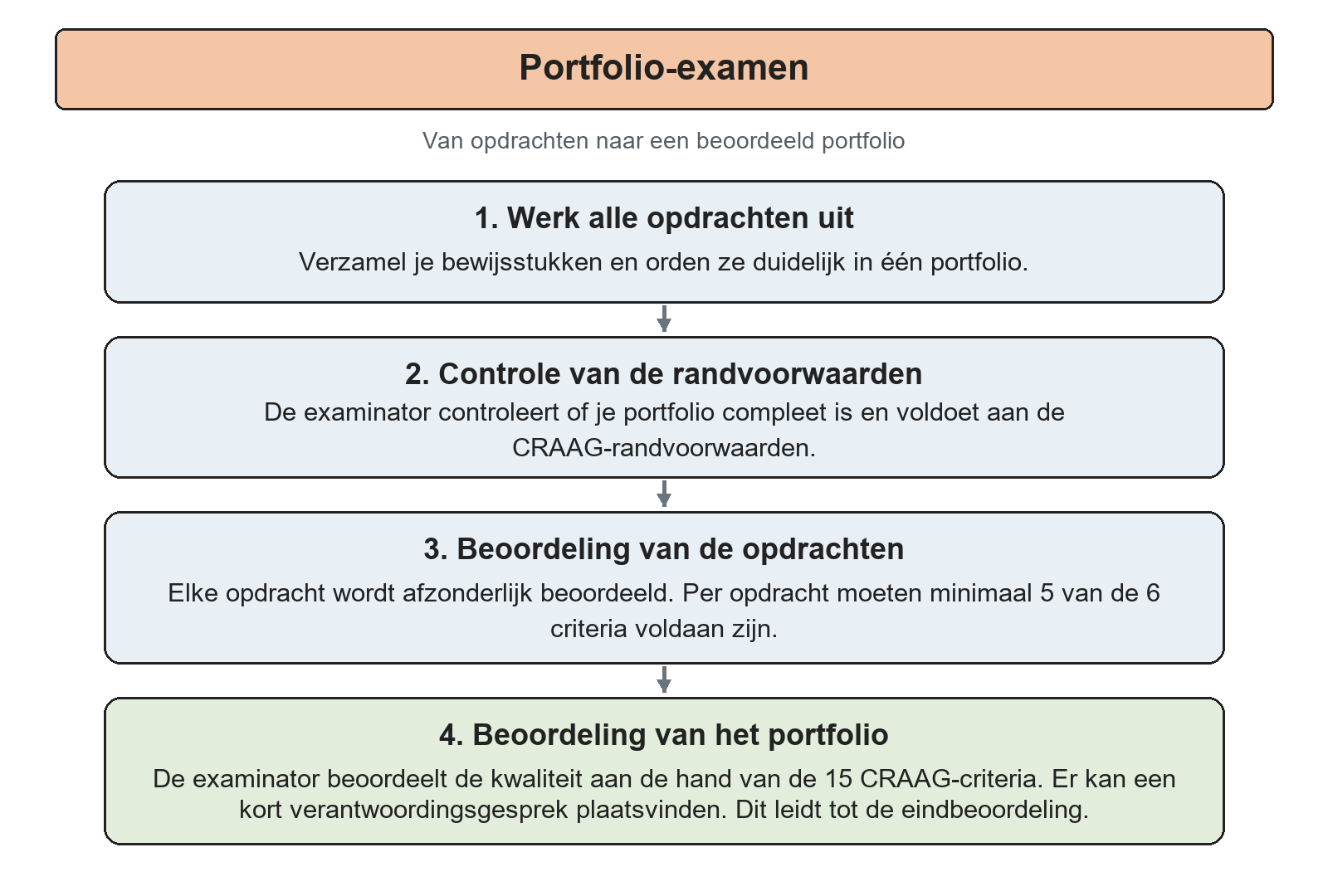 Stroomschema Portfolio-examen