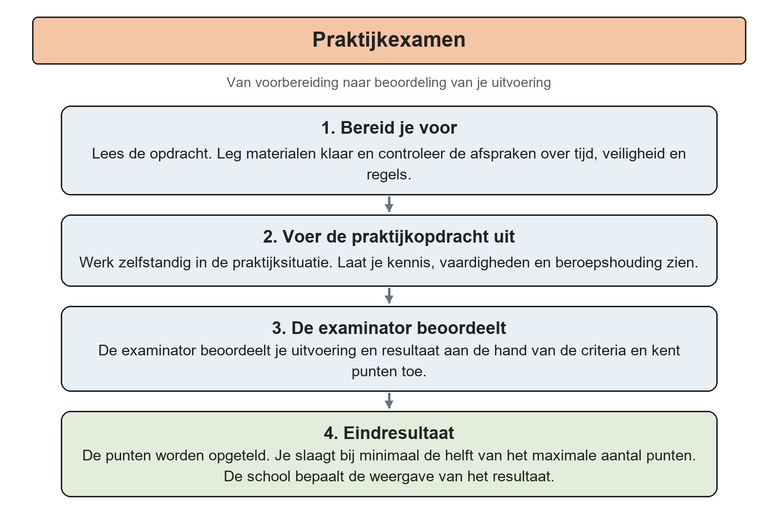 Stroomschema Praktijkexamen