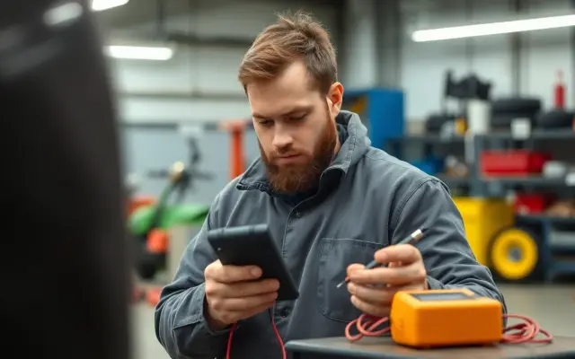 Exameninstrument Storingsdiagnose en reparatie aan tuin- en parkmachines